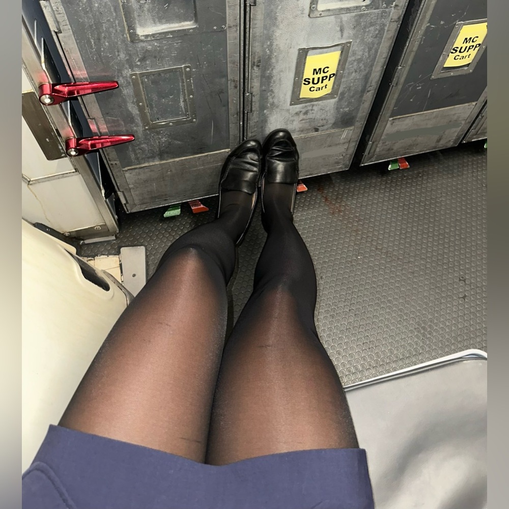 Loafers and pantyhose